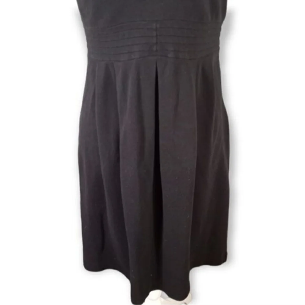 J.CREW BLACK RUFFLE DRESS SZ.2 EUC.